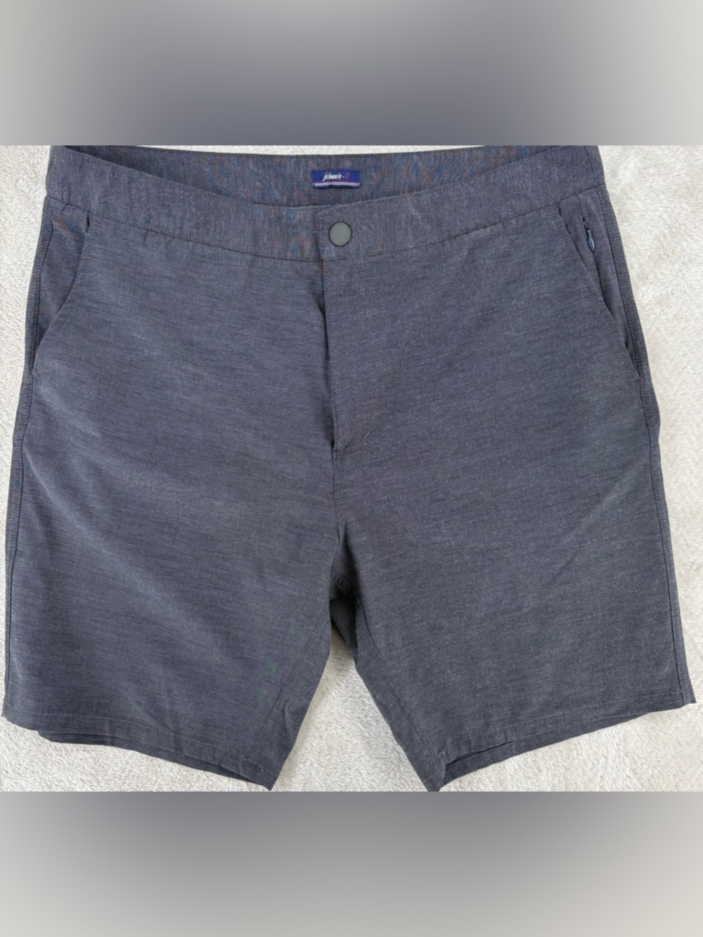 Johnnie-O Men's Gray Performance Shorts Size 35 Casual Golf Stretch Lightweight